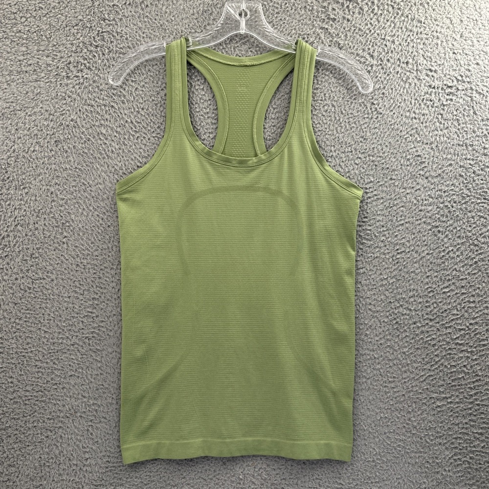 Lululemon Swiftly Tank Top Green Athletic Athleisure Gym‎ Workout Women's 6